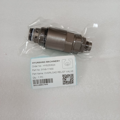 Hyunsang Excavator Parts Overlord Relief Valve 31N8-17430 for Hyundai R215-7 R225-7 Excavators