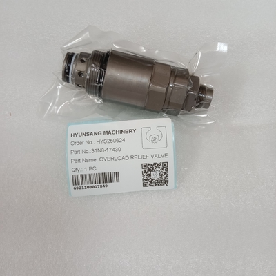 Hyunsang Excavator Parts Overlord Relief Valve 31N8-17430 for Hyundai R215-7 R225-7 Excavators