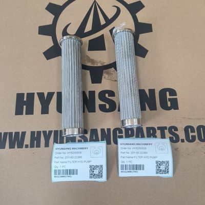 Hyunsang Excavator Parts ELEMENT 20Y-60-22380 For  PC200 PC200CA PC210 PC220