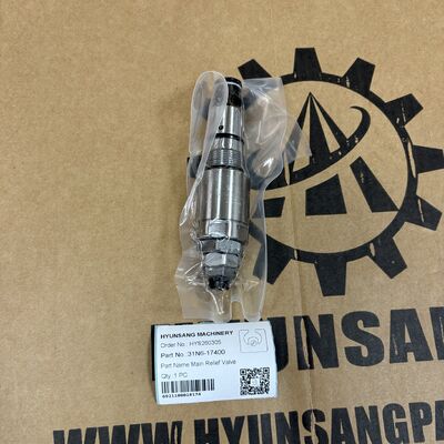 Hyunsang Excavator Parts Main Relief Valve 31N6-17400 For R210LC-7 R220LC-7