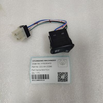 Excavator Parts Switch 22U-06-22290 For PC128 PC130 PC138 PC160 PC180 PC200