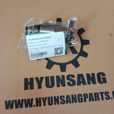 Hyunsang Excavator Parts Overlord Relief Valve 31N8-17430 for Hyundai R215-7 R225-7 Excavators