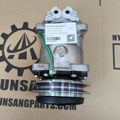 Hyunsang Excavator Parts Air Compressor 23B-07-61112 for  Motor Grader GD535-5 GD555-5 GD655-5 GD655-6 GD675-3E0 GD675-5