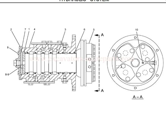 234-4440 2344440 Excavator Swivel Joint For   E320D E323D E324D E336D E340D